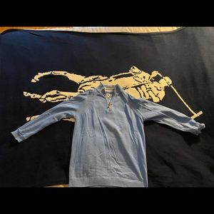 Christine Dior Pull over quarter zip sweater